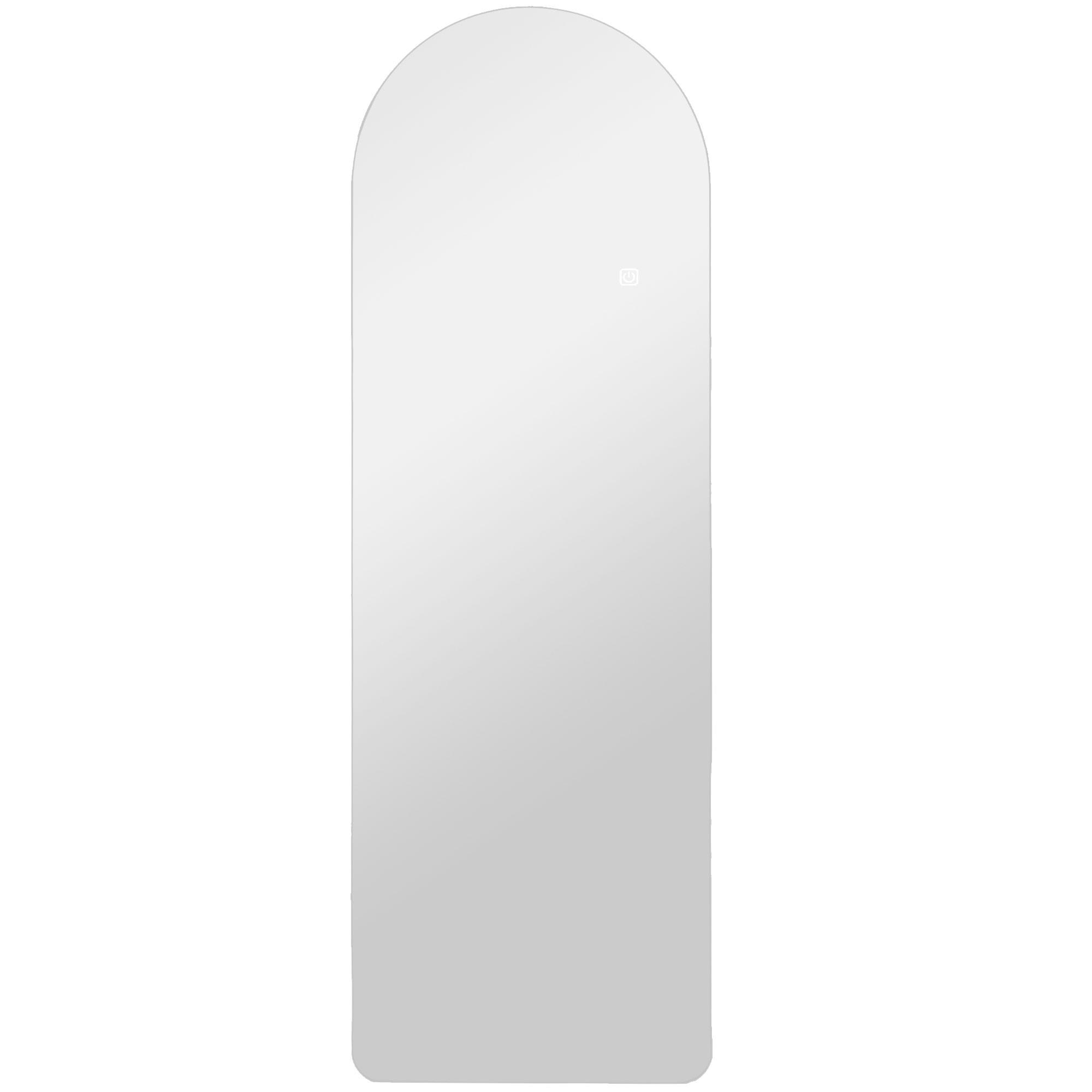 WANDSPIEGEL DE-17938 120x40 cm Bogenform mit dimmbarer LED - Transparent, Glas (40/120/3cm) - ComfortXL