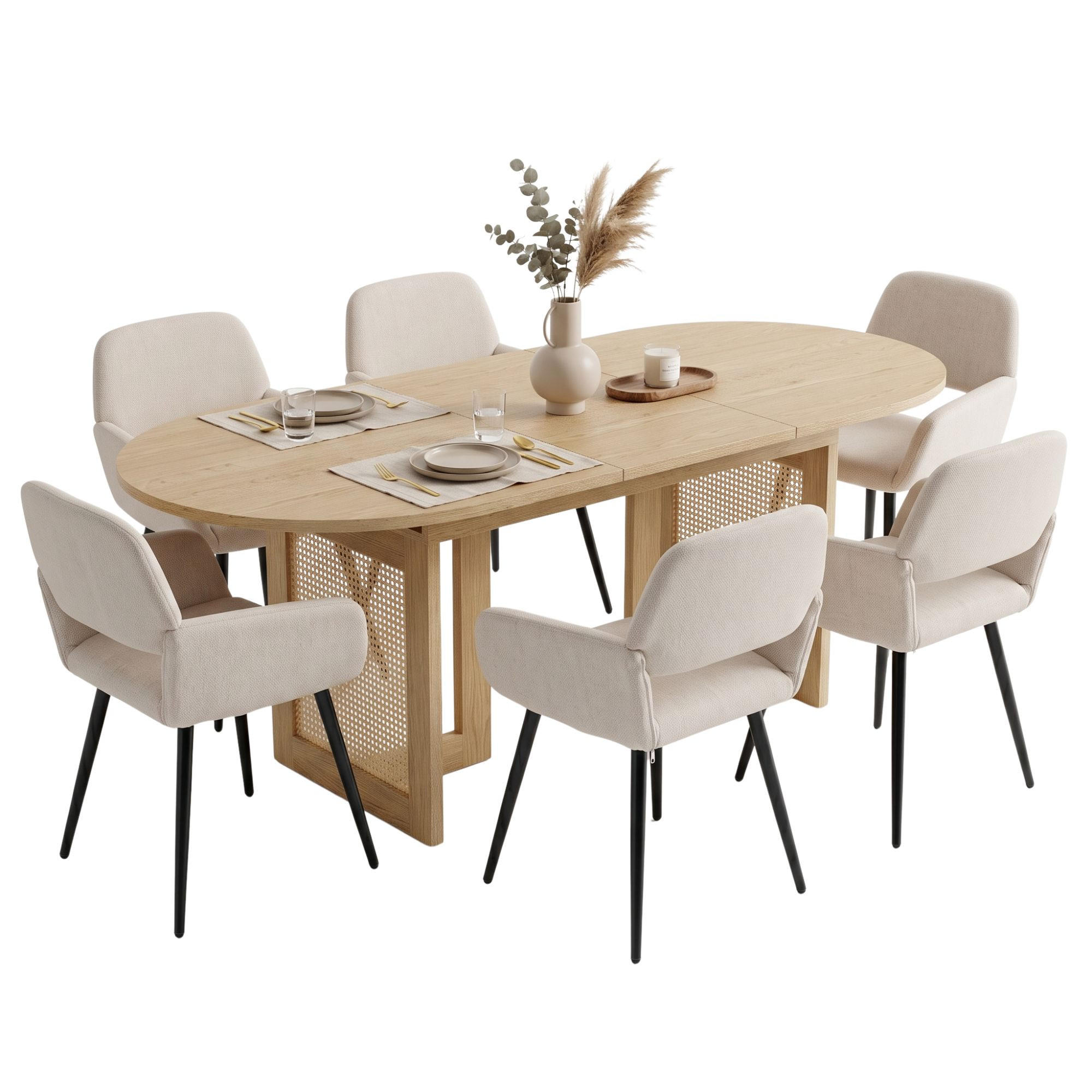 Urban Meuble Essgruppe Eiche 200x75x90 cm