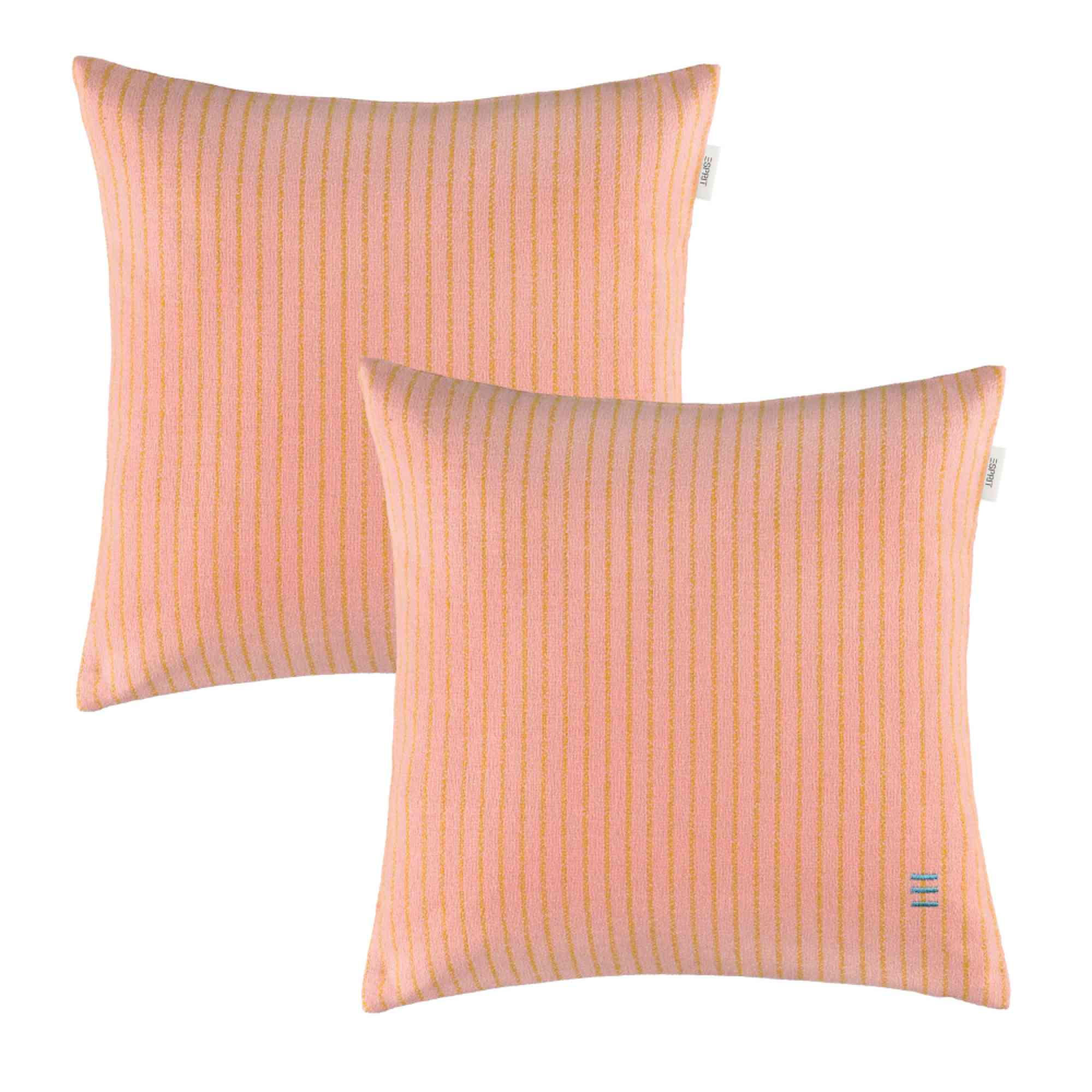 ZIERKISSENHÜLLE DEKOKISSENHÜLLE FUN STRIPE 2er Set - Rosa, Textil (38/38cm) - Esprit