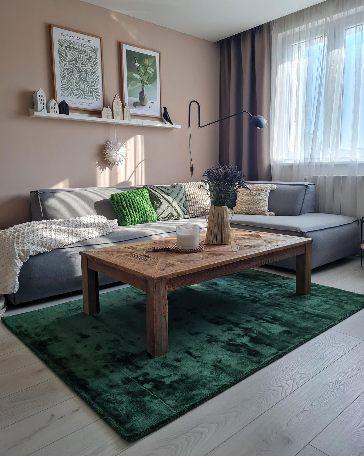 KURZFLOR-TEPPICH Grün 160/230 cm Gesi II - Grün, Textil (160/230cm) - Beliani
