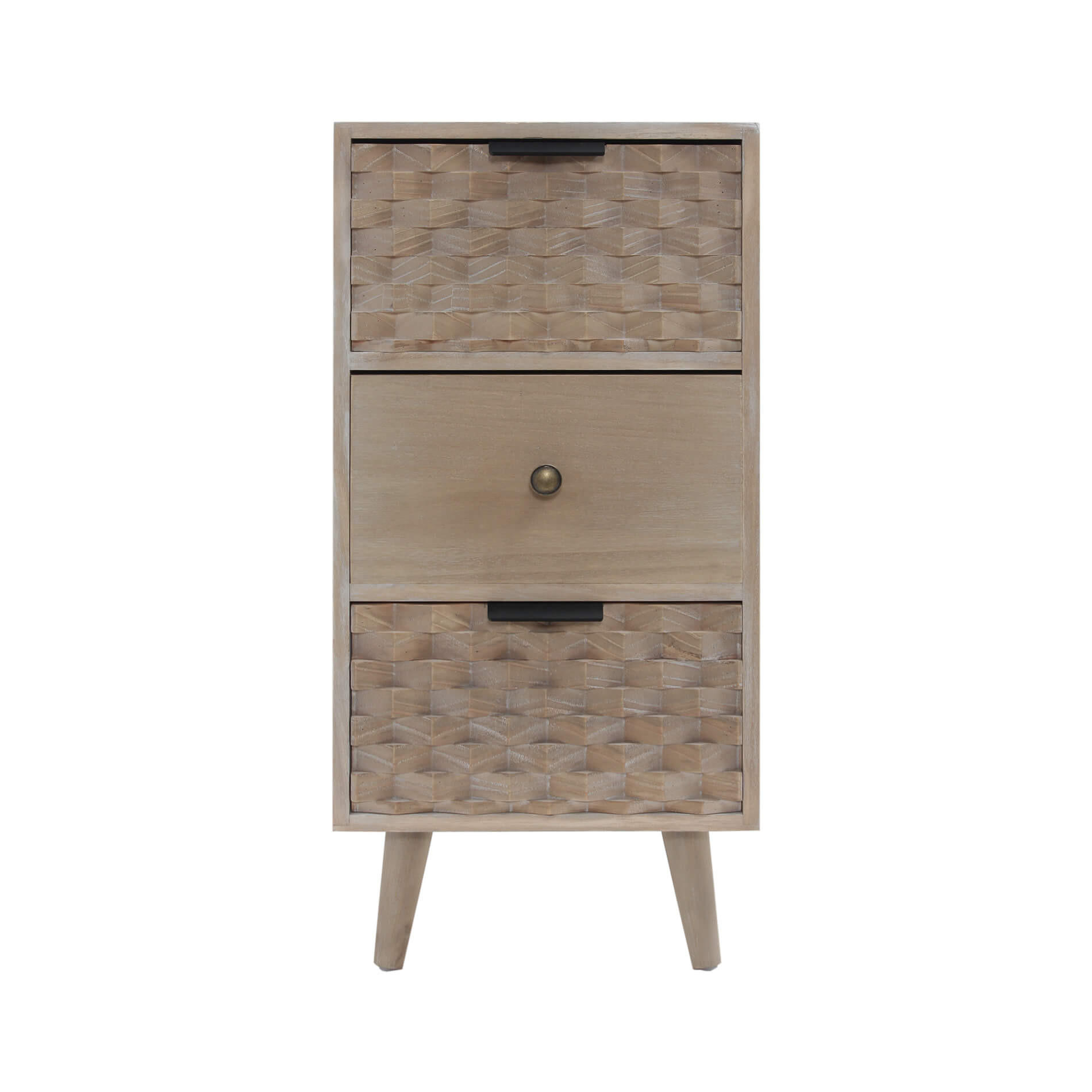 NACHTTISCH Braun 25/30/63 cm - Braun, Holz (25/63/30cm) - Mobili Rebecca