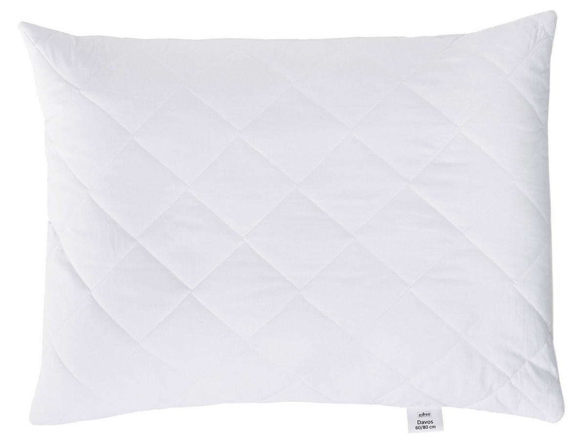 KISSEN, 60x80 cm, 50% Polyester, 50% Baumwolle, Weiß - Weiß, Textil (60/80cm) - Zollner