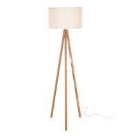 STEHLEUCHTE Rochester - Creme, Textil (37/37/136cm) - lux.pro