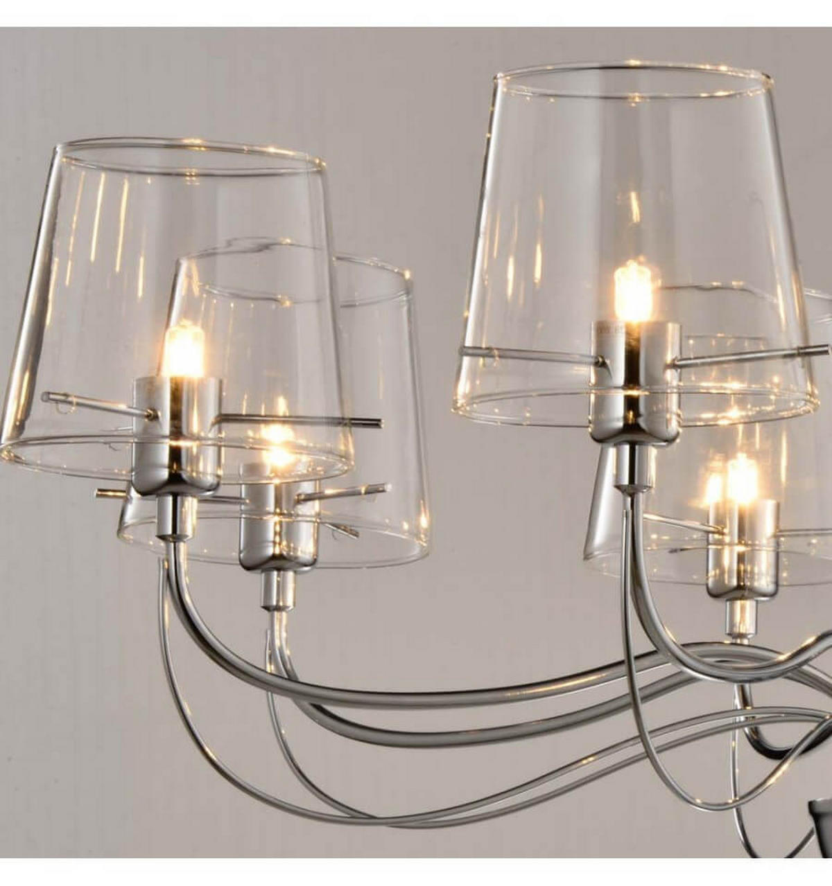 KRONLEUCHTER Matane, Transparant, 42cm - Transparent, Glas (42/62/42cm) - KOSILUM