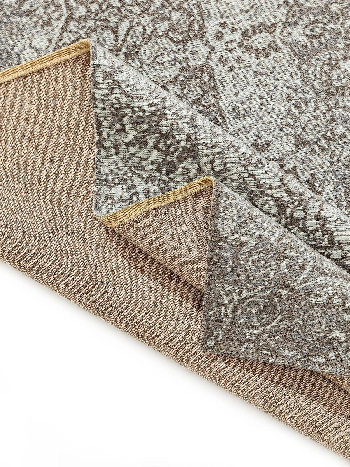 FLACHGEWEBETEPPICH Frencie Grau 80x165 cm - Grau, Textil (80/165cm) - benuta Nest