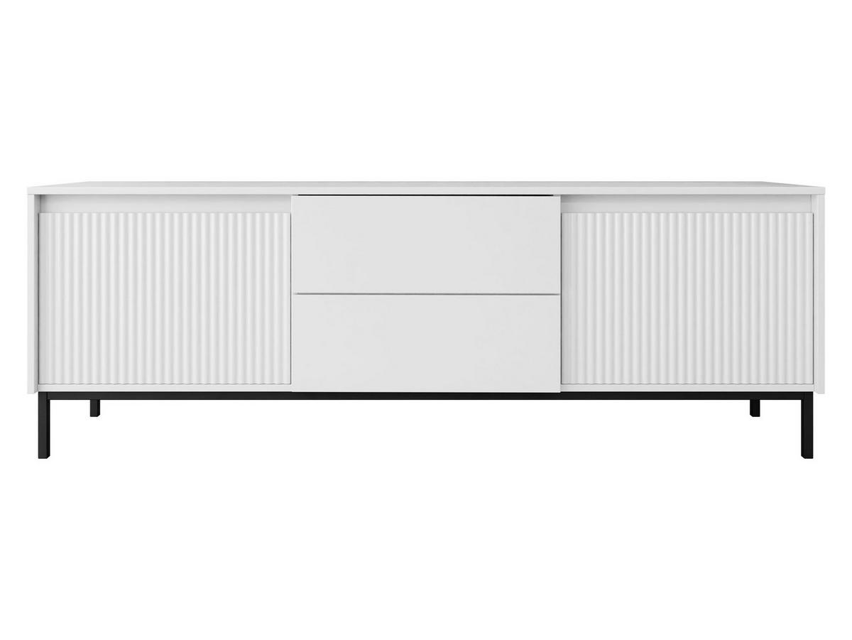 TV-ELEMENT Ozmi 2K2SZ - Schwarz/Weiß, Holzwerkstoff/Metall (174/60/40cm) - MIRJAN24