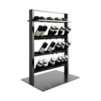 WEINREGAL Piemont Metall,Schwarz, Für 36 Weinflaschen 110/80/60cm - Schwarz, Metall (60/110/80cm) - Metalo Pro