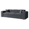 SCHLAFSOFA Santos Boucle - Dunkelgrau/Schwarz, Holzwerkstoff/Kunststoff (252/79/88cm) - MIRJAN24