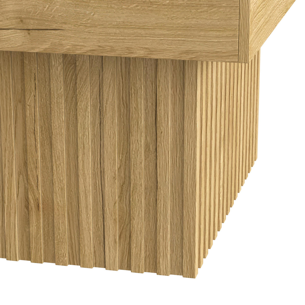 COUCHTISCH 79/79/46 cm in Natur aus MDF und Spanplatte–pflegeleicht und platzsparend - Naturfarben, Holzwerkstoff (79/79/46cm) - Flora Grace