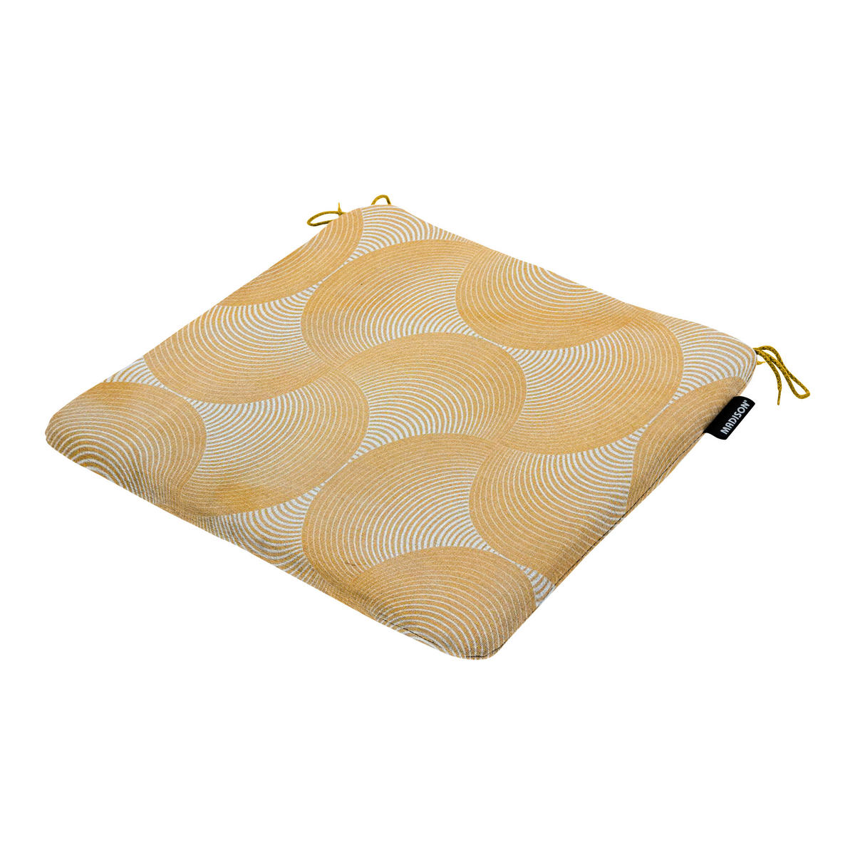 SITZKISSEN Napels - Gelb - 40/40/4,5 cm - 4er-Set - Gelb, Textil (40/4/40cm) - Madison