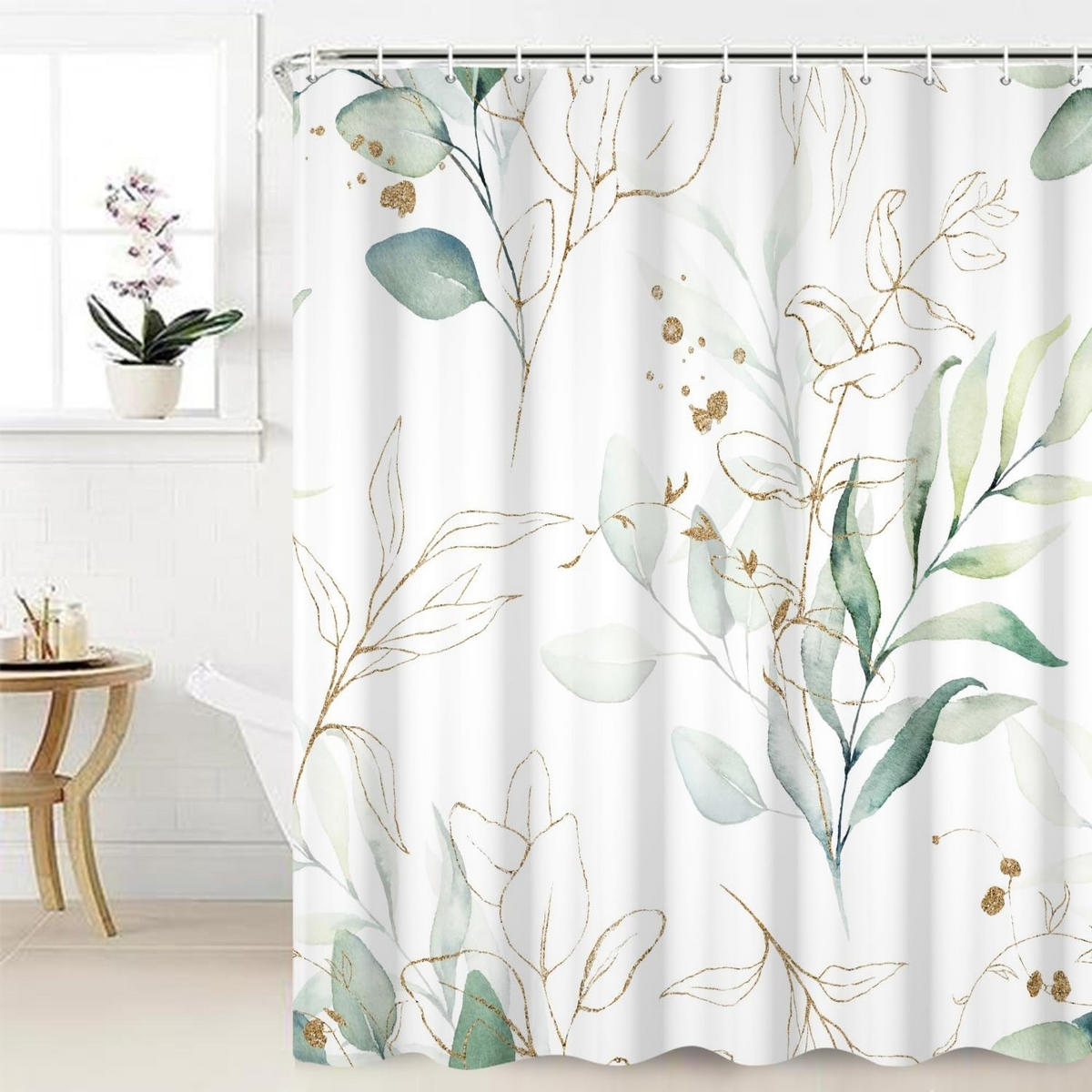 DUSCHVORHANG – 180 x 180 cm – Material: Polyester - Multicolor, Textil (180/180cm)