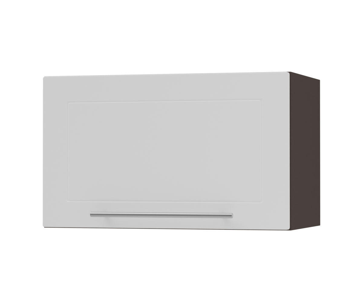 Feldmann-Wohnen Klapphängeschrank Weiß, Dunkelgrau 60x36x32.5 cm