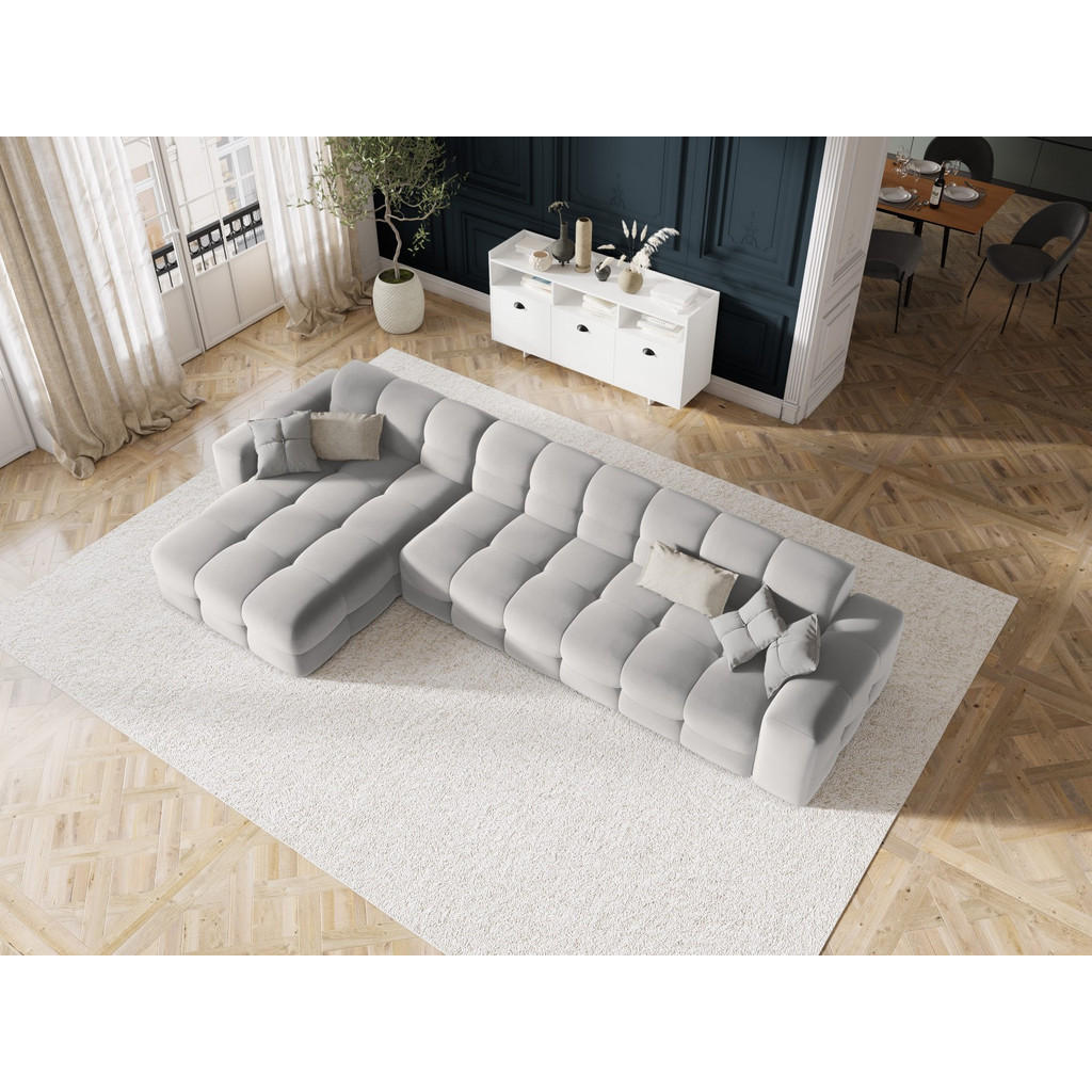 Thumbnail - Micadoni Ecksofa, Hellgrau, Textil, 5-Sitzer, L-Form, 357x173 cm, Hergestellt in Europa, Oeko-Tex®, Wohnzimmer, Sofas & ...