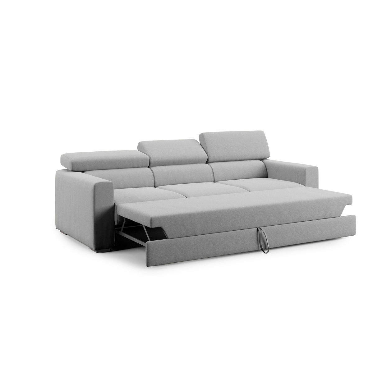LINEARSOFA Dylan - Grau, Textil (240/74/100cm) - Divani.store
