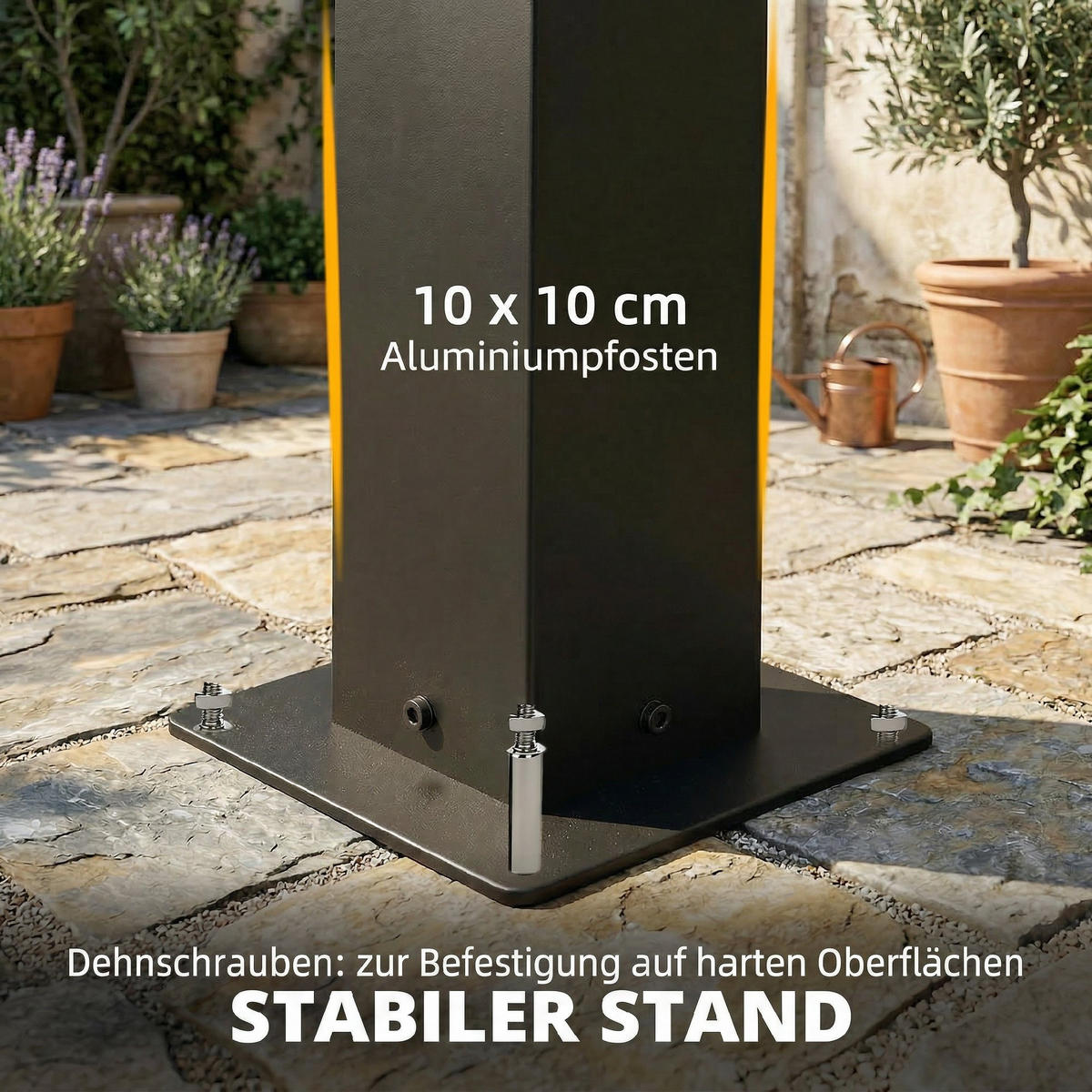 PERGOLA Aluminium Dunkelgrau - Dunkelgrau, Metall (300/250/300cm) - Outsunny