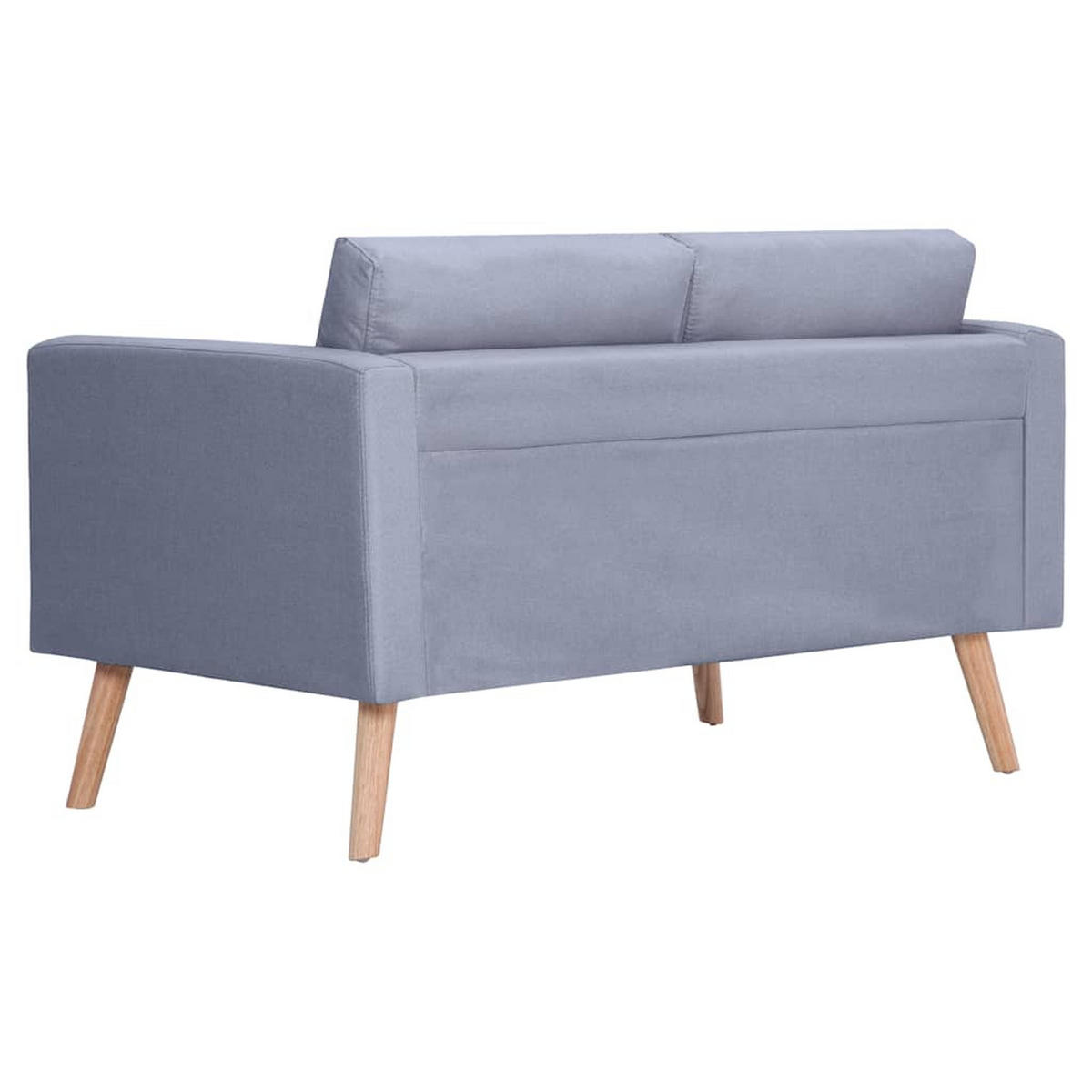 2-SITZER-SOFA Frankenberg - Hellgrau, Holz (116/73/70cm) - Nettlife
