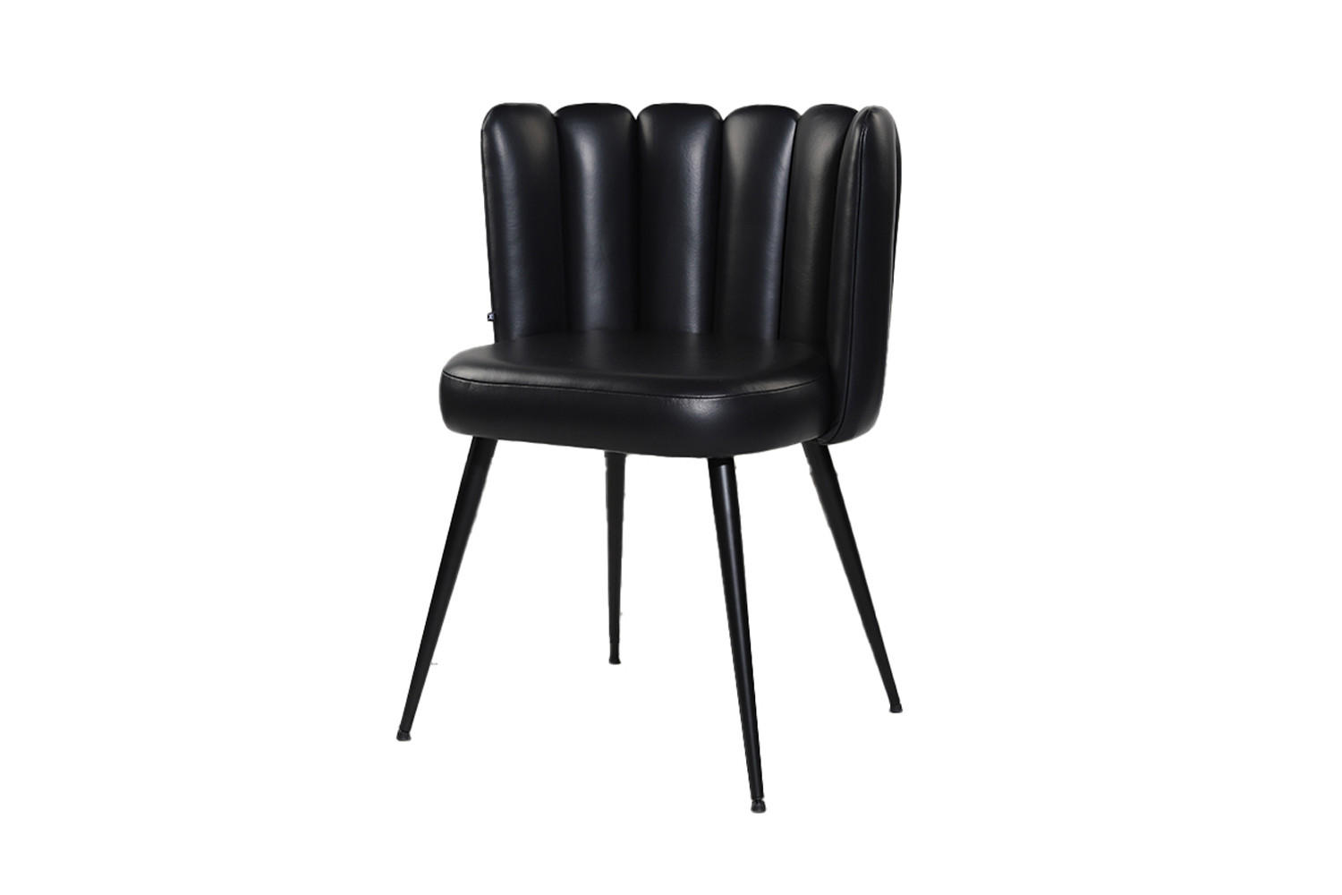 ESSZIMMERSTUHL JADA Schwarz Leder - Schwarz, Leder (59/79/55cm) - KAWOLA