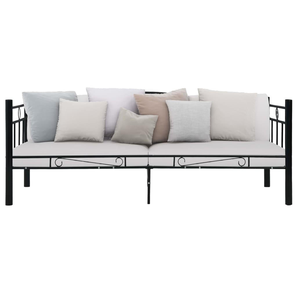 METALLBETT Ivey 97/206 cm - Schwarz, Metall (90/200cm) - Nettlife