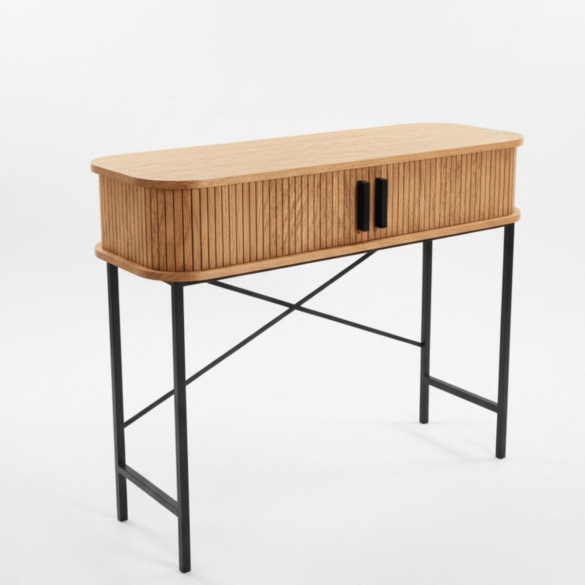 KONSOLE Scava, 100/35/80,5 cm - Braun, Holzwerkstoff (35/80.5/100cm) - EDAXO