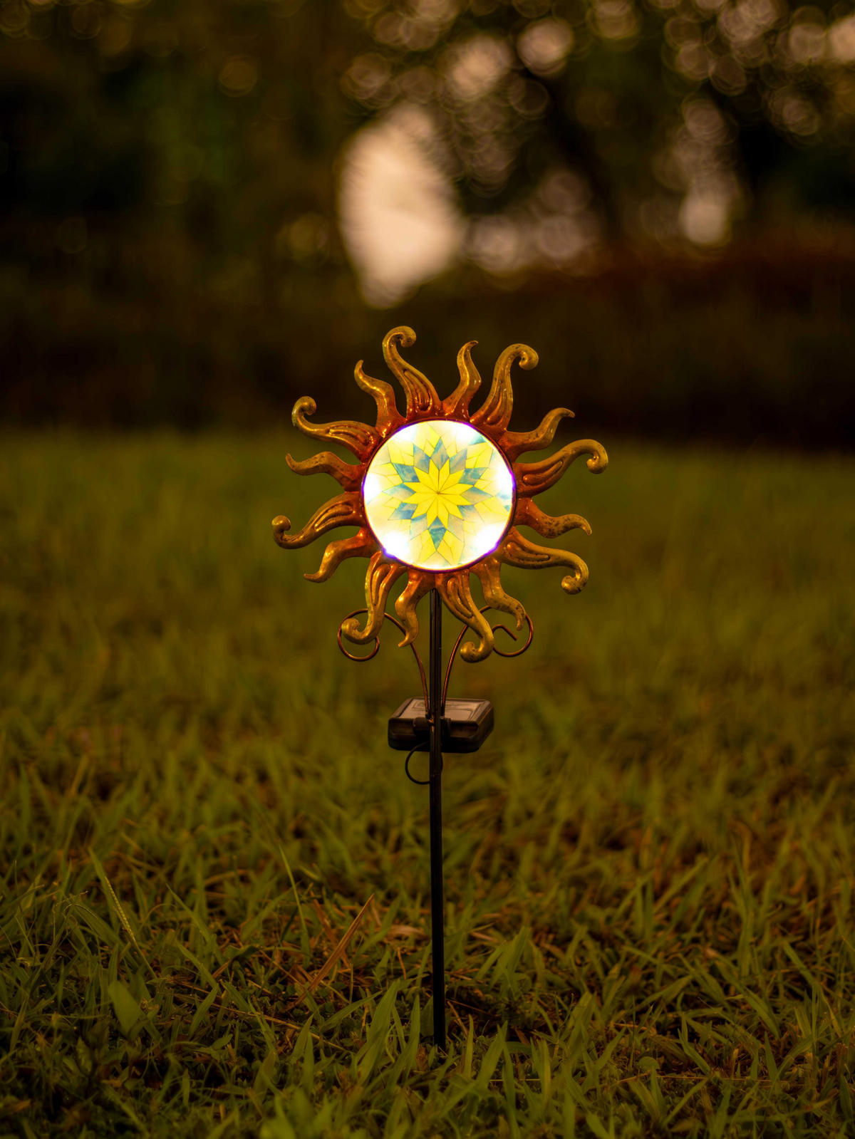 LED-SOLAR-GARTENSTECKER - mit Dämmerungssensor und Solarpanel für stilvolle Außenbeleuchtung, 1er-Set - Weiß, Kunststoff (3/23/90cm) - Northpoint