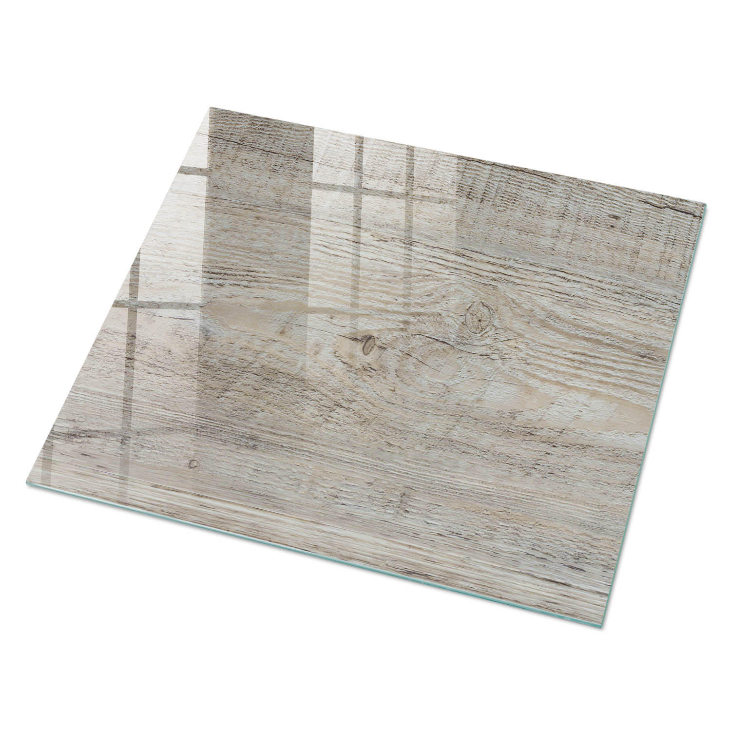 GLASPLATTE 80x60 cm – Holzkonstruktion - Grau, Glas (0.4/80/60cm) - ArtPrintCave