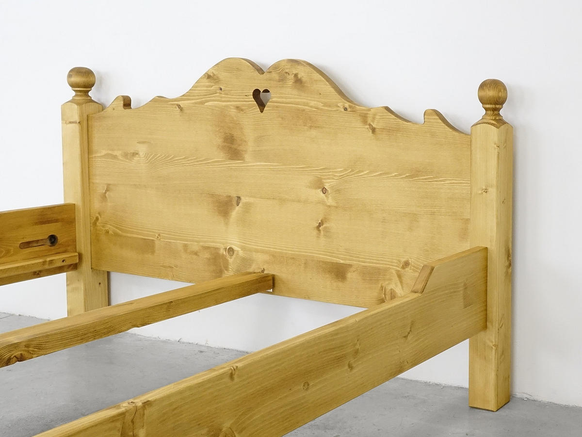 BETT aus Massivholz MEXICANA - Honig, Holz (180/200cm) - Seart