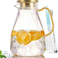 GLASKARAFFE mit Deckel 2.2 Liter - Transparent, Glas (15/15cm)