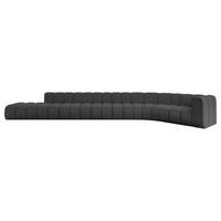 ECKSOFA modulares Sofa Tilmo-L3 - 581x194x70 cm Grau - Grau, Holzwerkstoff/Textil (581/194cm) - ALTDECOR