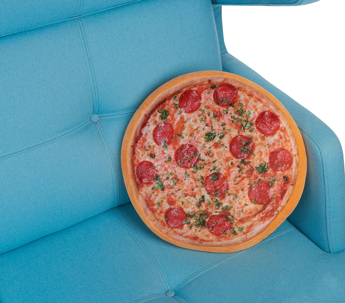 ZIERKISSEN Pizzakissen im Pizzakarton Pizza 40 cm - Multicolor, Textil (40/40/10cm) - United Labels