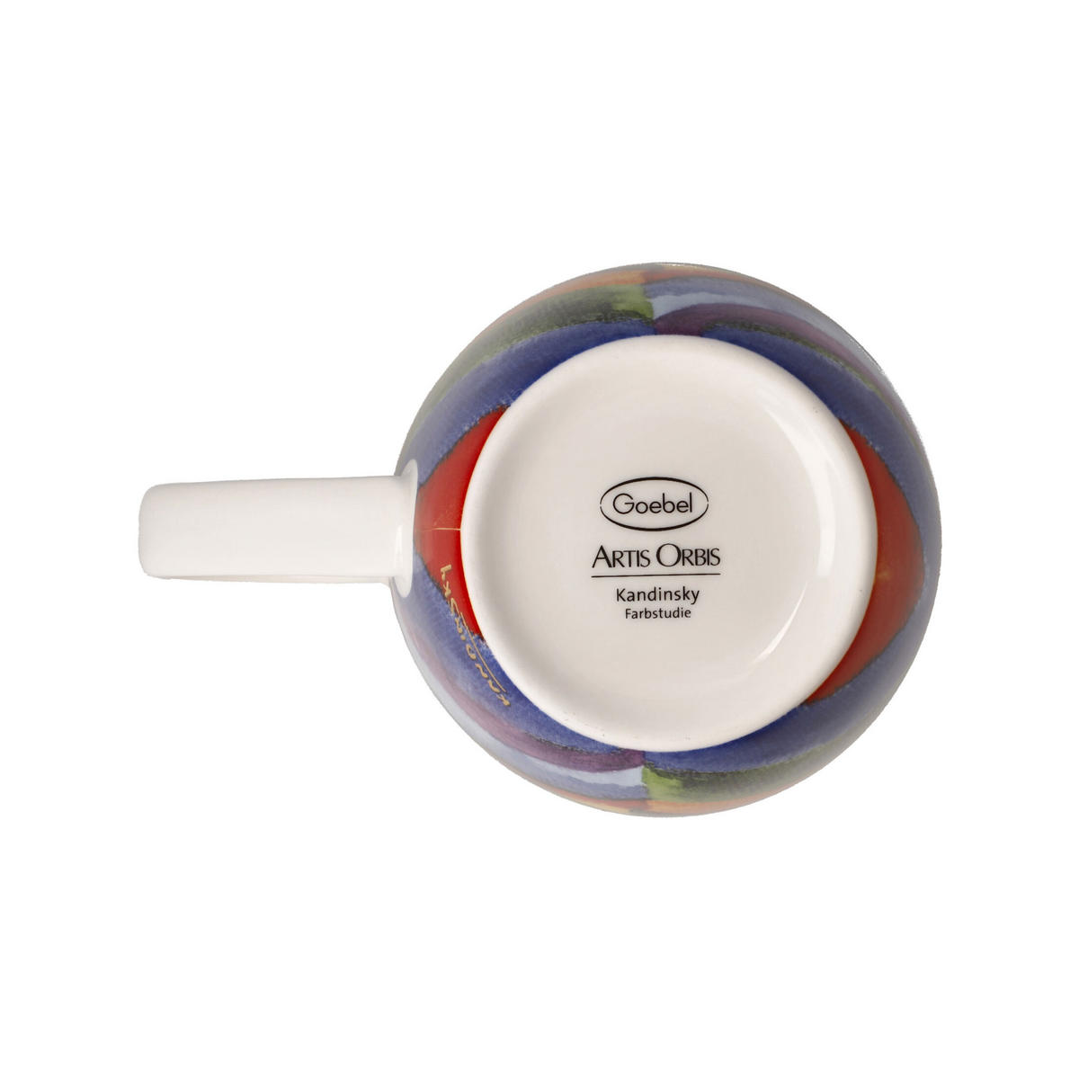 KÜNSTLERTASSE Wassily Kandinsky - Farbstudie, Fine Bone China, Bunt, 0.4 L - Multicolor, Keramik (0.4L) - Goebel