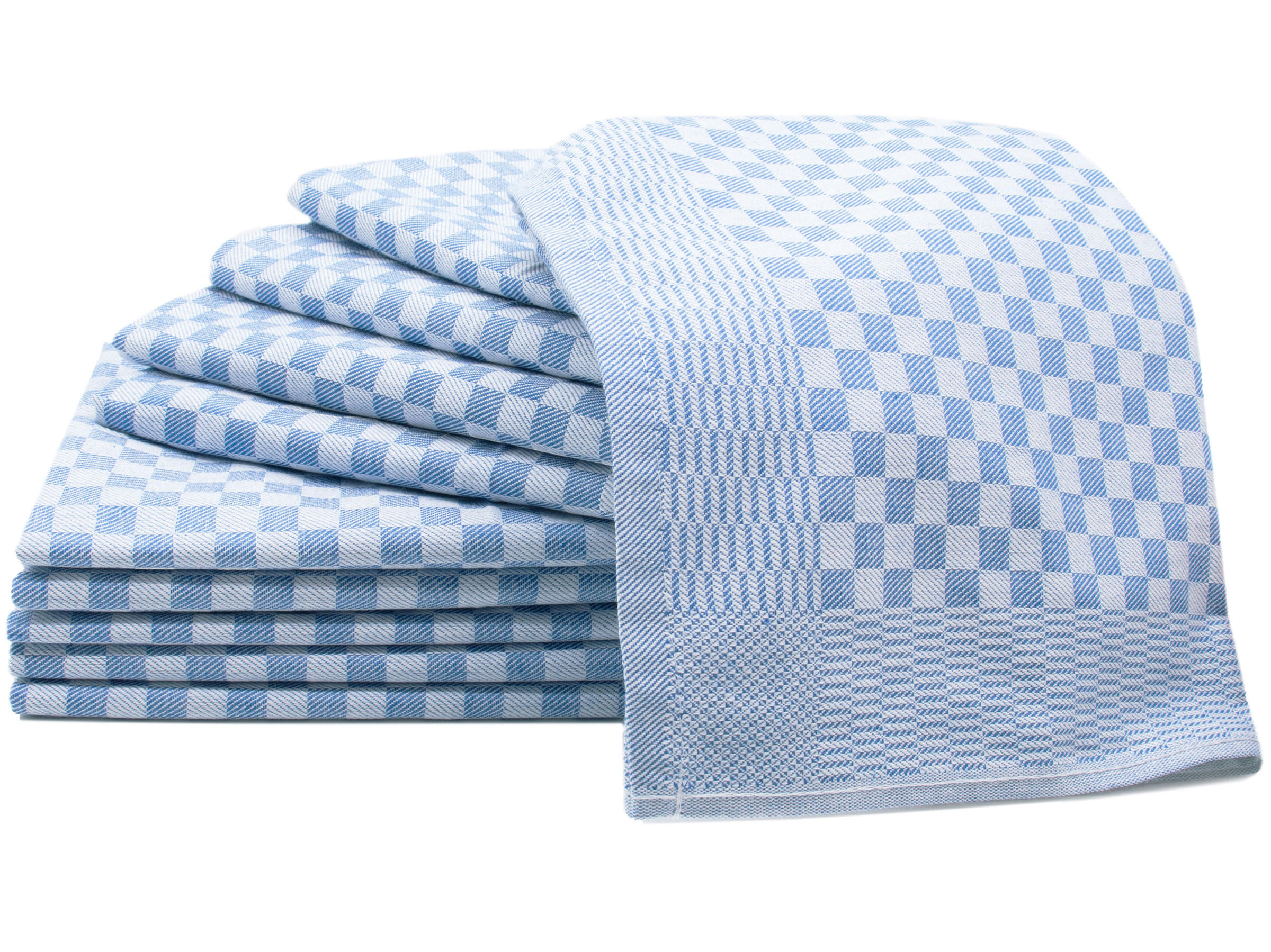 GESCHIRRTÜCHER, 10er-Set, 46x90 cm, 100% Baumwolle, Blau - Blau, Textil (46/90cm) - Zollner