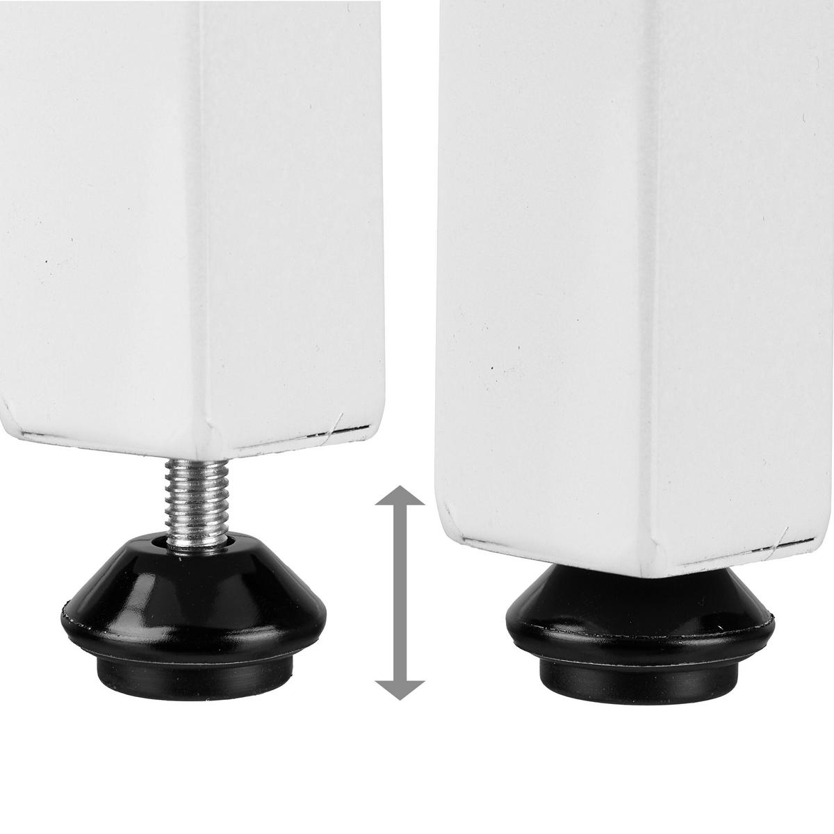 KAMINHOLZREGAL - Weiß, Metall (65/62.5/30.5cm) - Relaxdays