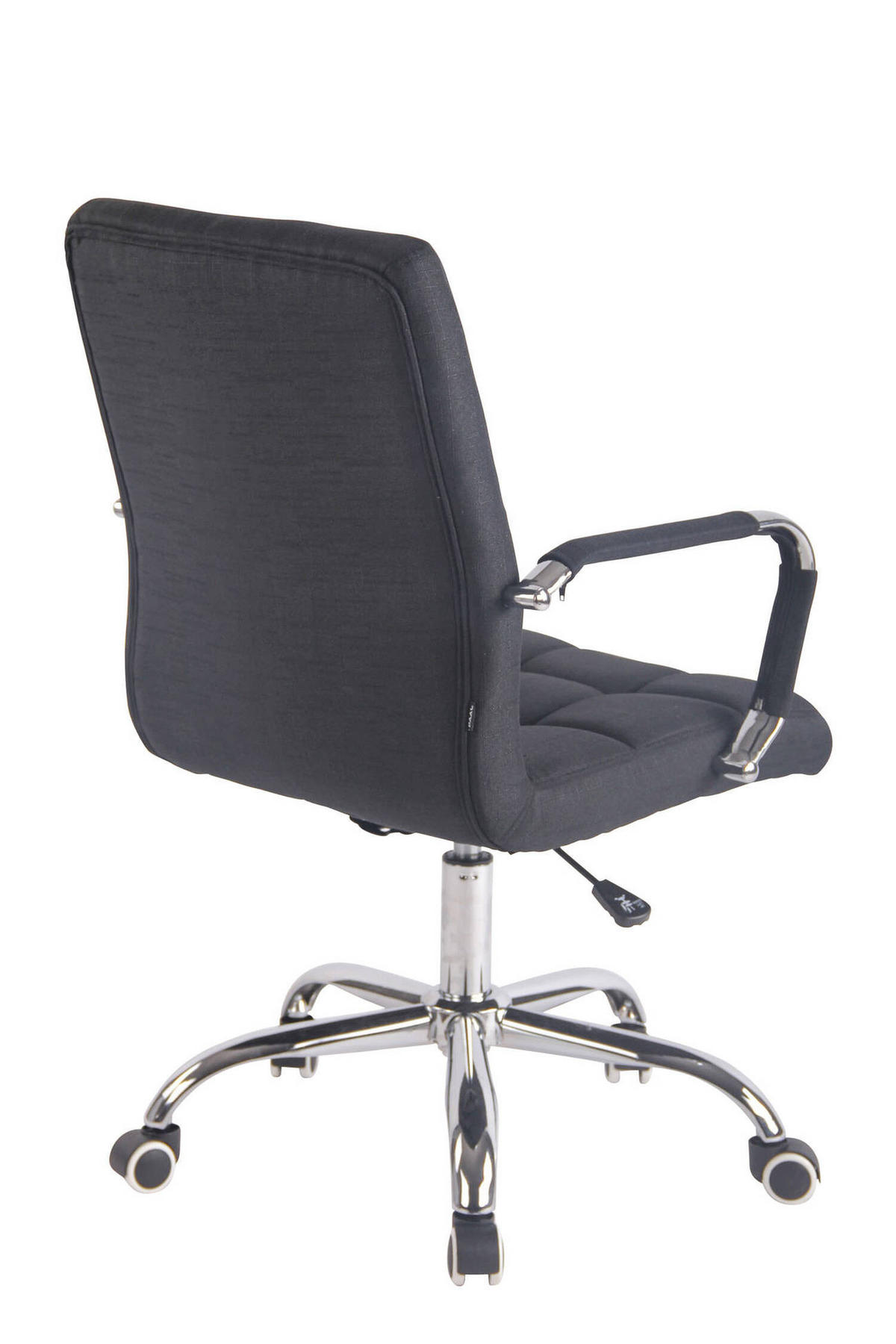 BÜROSTUHL Deal, Stoff Schwarz - Schwarz, Textil/Metall (56/104/62cm) - TPFLiving