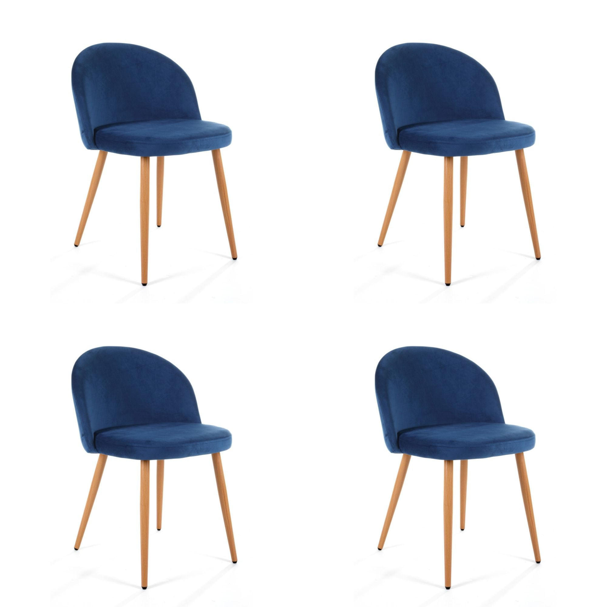 POLSTERSTUHL Blau 50/76/54 - Blau, Textil (50/76/54cm) - RAUMHIRSCH FURNITURE