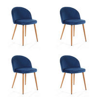 POLSTERSTUHL Blau 50/76/54 - Blau, Textil (50/76/54cm) - RAUMHIRSCH FURNITURE