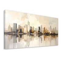 LEINWANDBILD Städte & Architektur 100x50cm - Beige, Textil (100/50cm) - Feeby