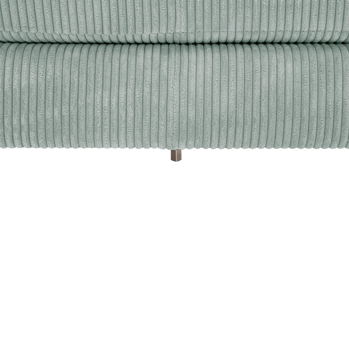 SOFA mit Longchair rechts Kaylynn Cordstoff silber - Silberfarben, Kunststoff (175/294cm) - 58aufmkessel