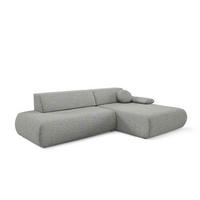 ECKSOFA Puentro Grau - Grau, Textil (286/73/173.5cm) - Pillovely