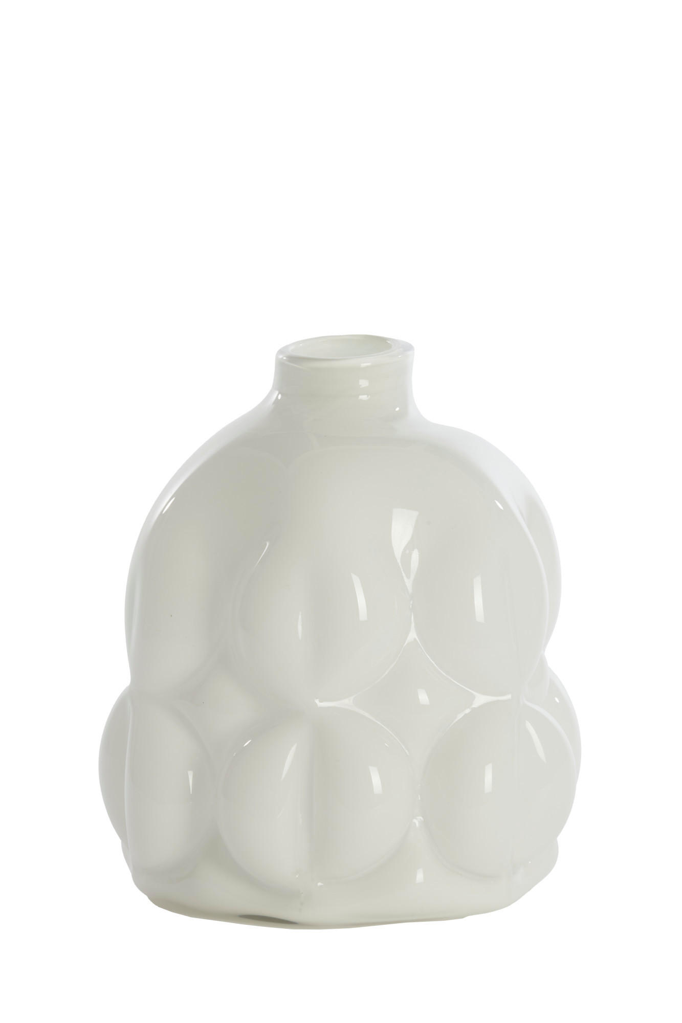 VASE Penya Weiß Ø29/34 cm - Weiß, Glas (29/34cm) - Light & Living