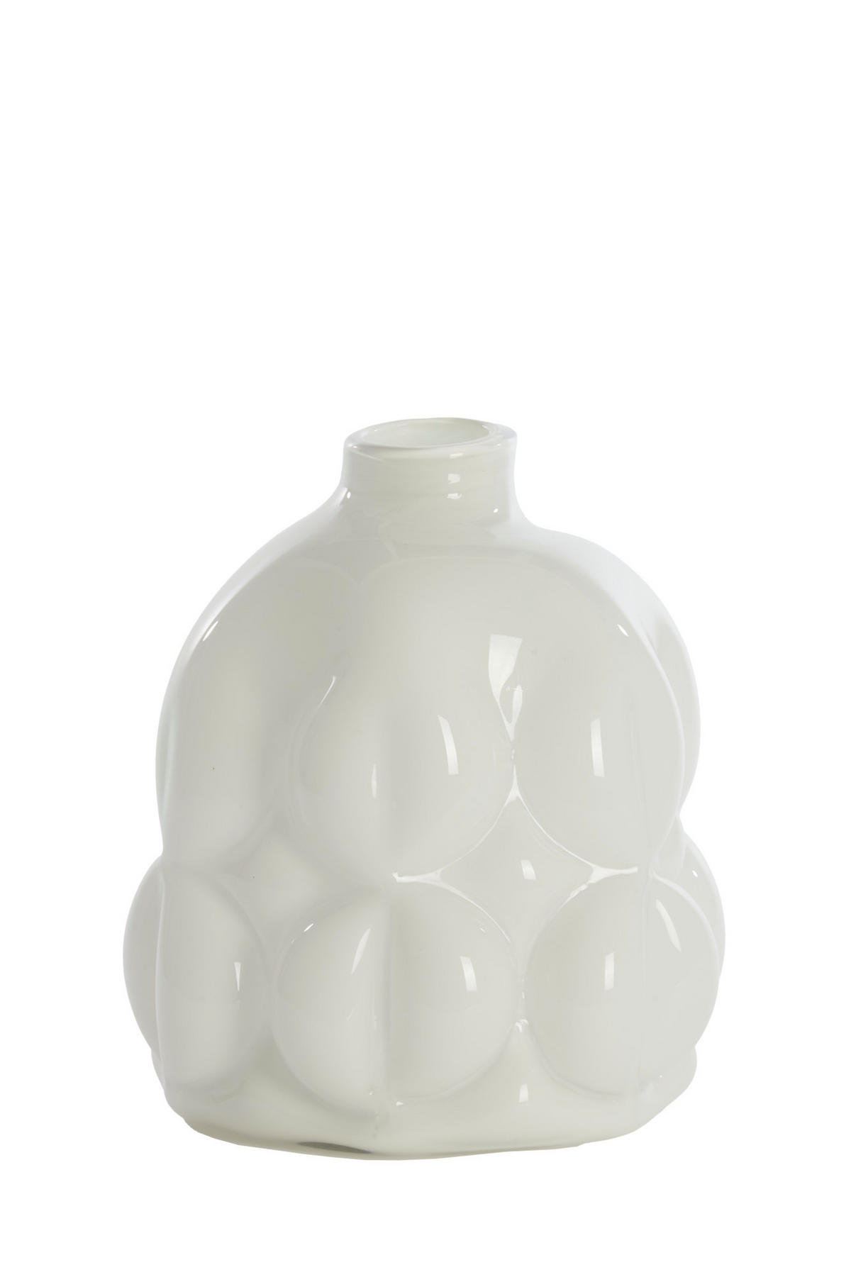 VASE Penya Weiß Ø29/34 cm - Weiß, Glas (29/34cm) - Light & Living