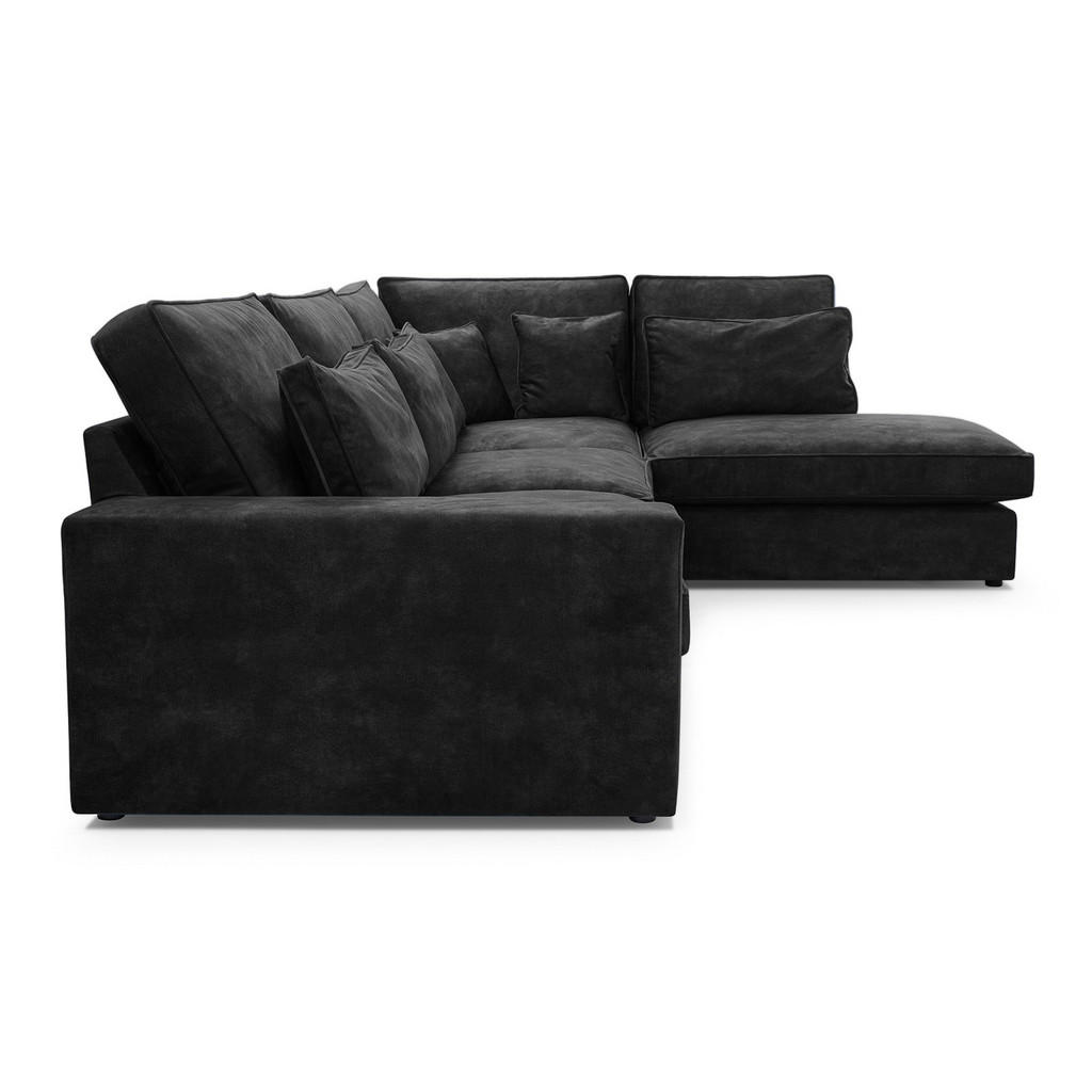 Thumbnail - Fedve Ecksofa, Dunkelgrau, Textil, L-Form, 280x224 cm, Wohnzimmer, Sofas & Couches, Wohnlandschaften, Ecksofas