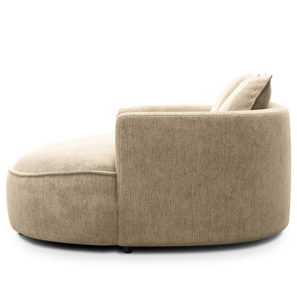 2,5-SITZER SOFA - Taupe, Textil (217/82/156cm) - home24