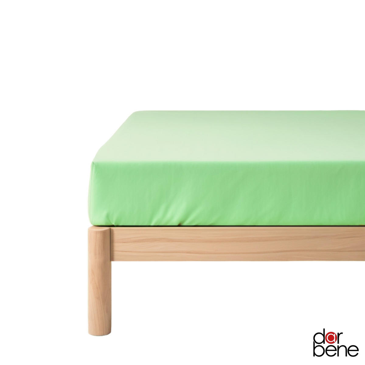 SPANNBETTLAKEN Premium Jersey Baumwolle - Hellgrün, Naturmaterialien (180/200cm) - DarBene
