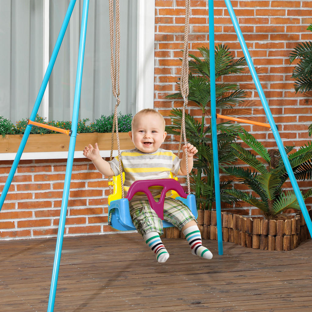 Thumbnail - Outsunny Kinderschaukel, Mehrfarbig, Kunststoff, 33x42 cm, Outdoor Spielzeug