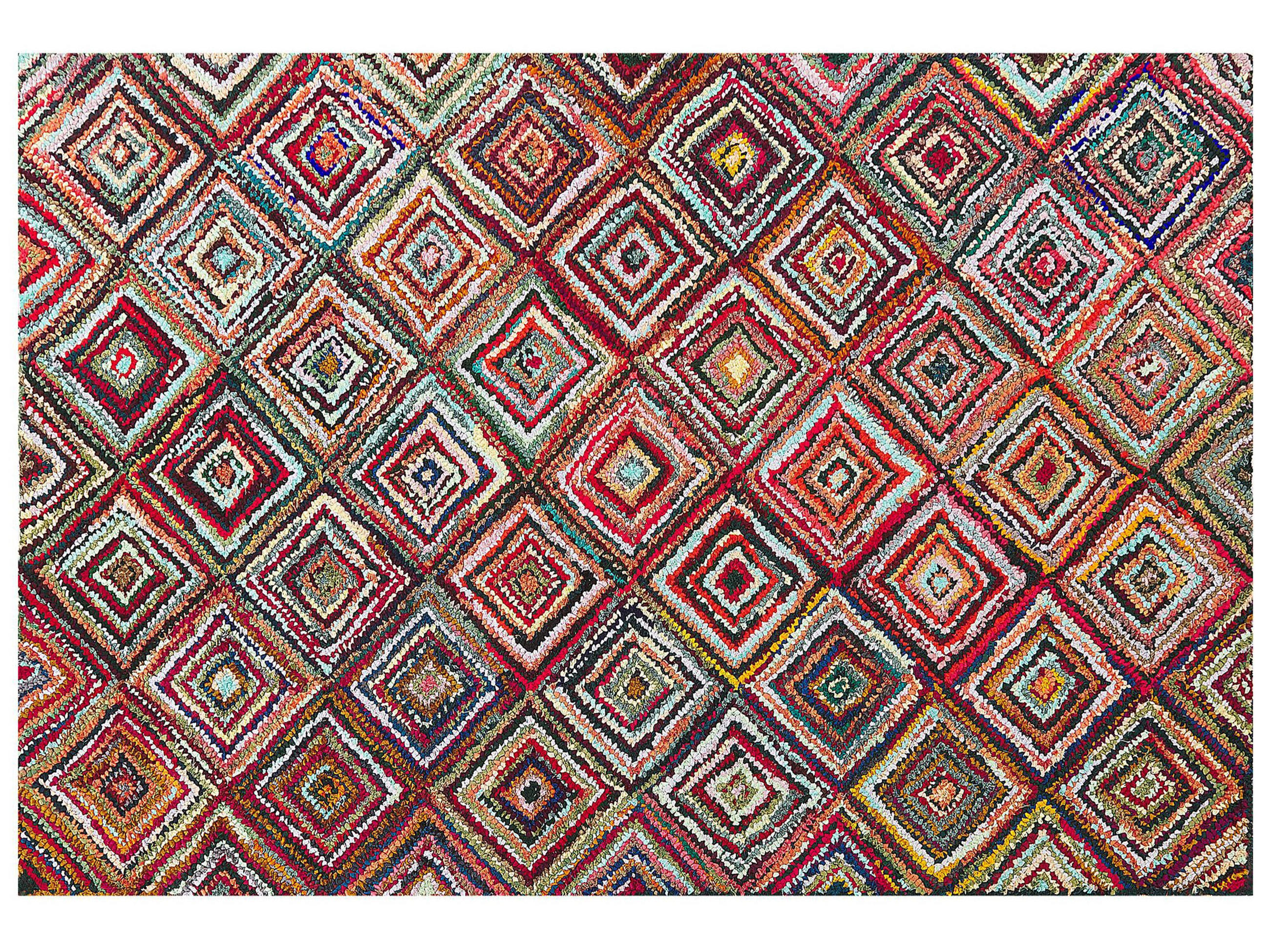 TEPPICH geflochten Kaiseri 230/160 cm - Multicolor, Textil (160/230cm) - Beliani
