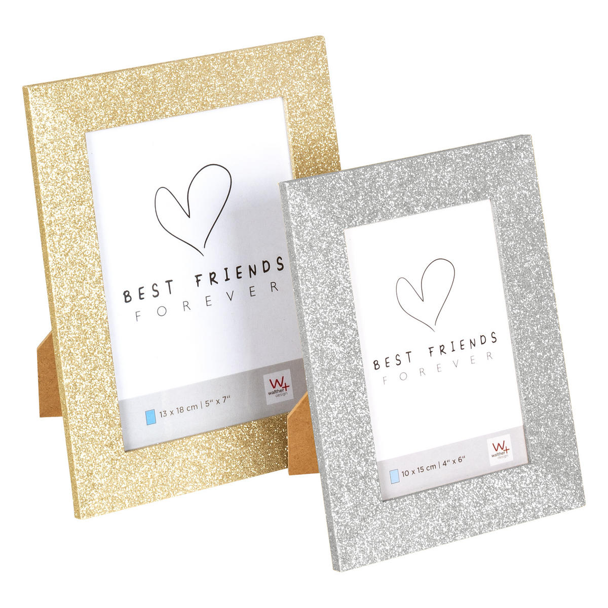 BILDERRAHMEN Portraitrahmen 13x18c, SILBER - Silberfarben, Holzwerkstoff (17.6/22.6/1.1cm) - walther design