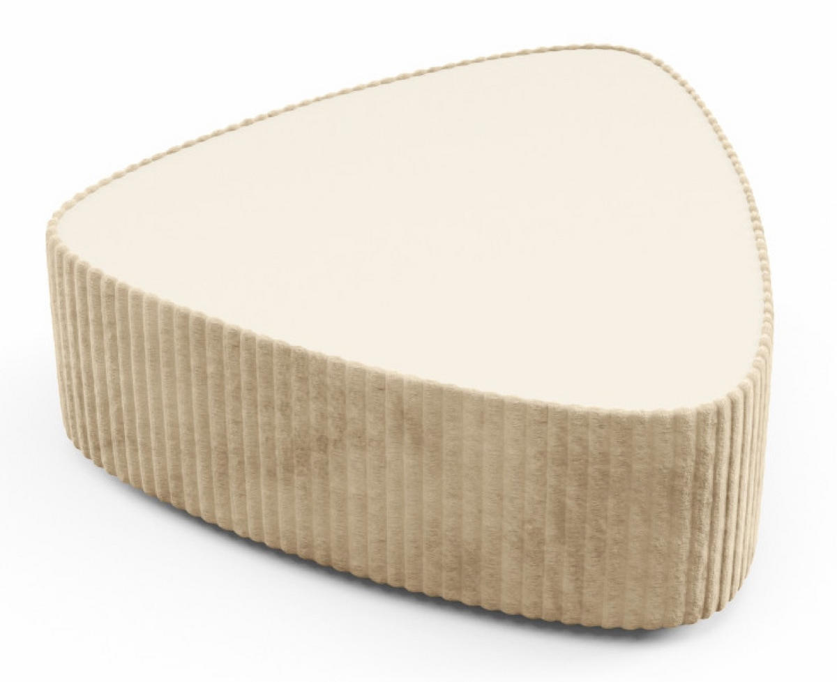 COUCHTISCH Beige MIJA Gepolstert Tilia - Beige, Holzwerkstoff (96/96/42cm) - Sepro Meble