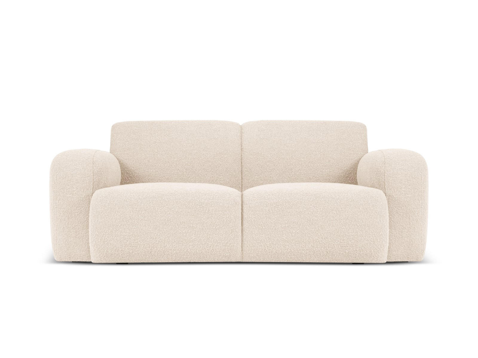 SOFA Molino aus Boucle beige 2 Sitzplätze - Beige, Textil (95/72/170cm) - Micadoni