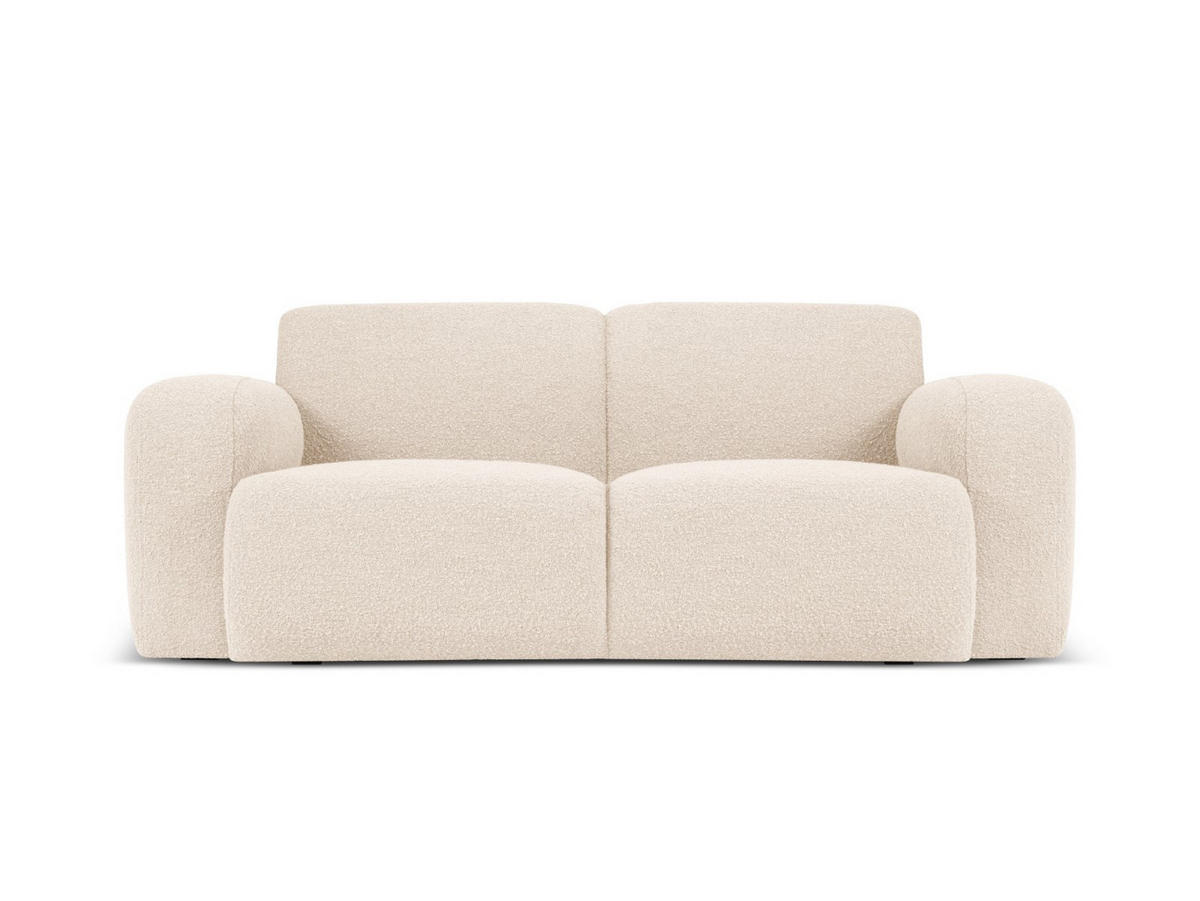 SOFA Molino aus Boucle beige 2 Sitzplätze - Beige, Textil (95/72/170cm) - Micadoni