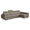 ECKSOFA Boston LCP, Seite: Rechts 1P(65)+2R+LCP - Kaschmir/Silberfarben, Holz/Textil (320/170cm) - MIRJAN24